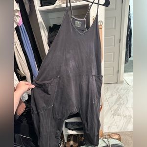 Grey black free people hot shot onesie